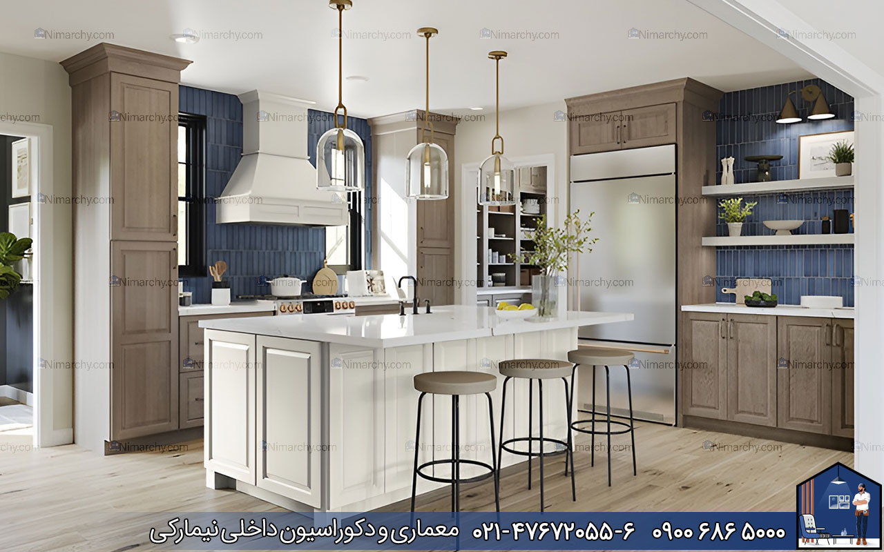 Nimarchy.com - کابینت روکش چوب بلوط