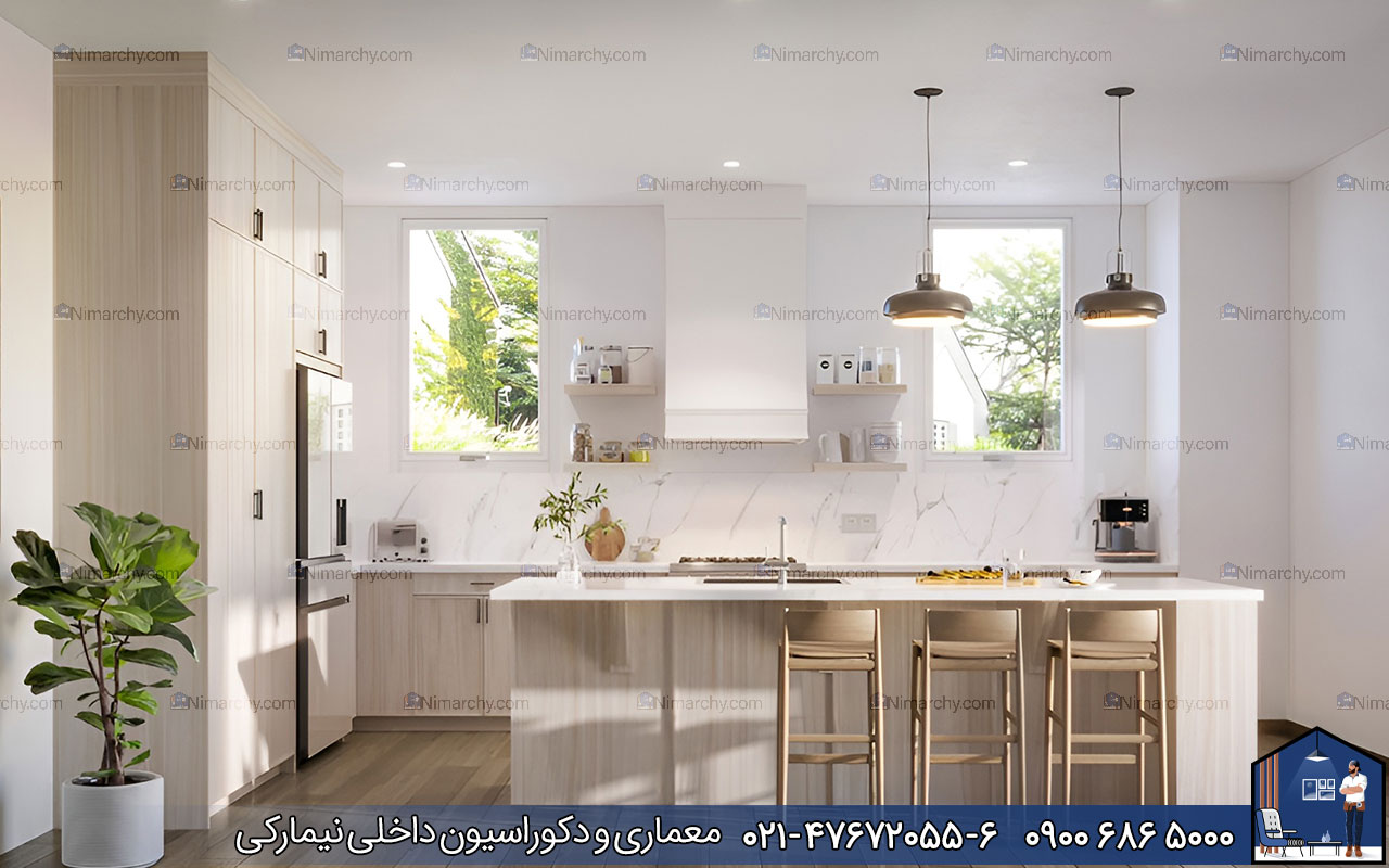 Nimarchy.com - کابینت روکش چوب بلوط