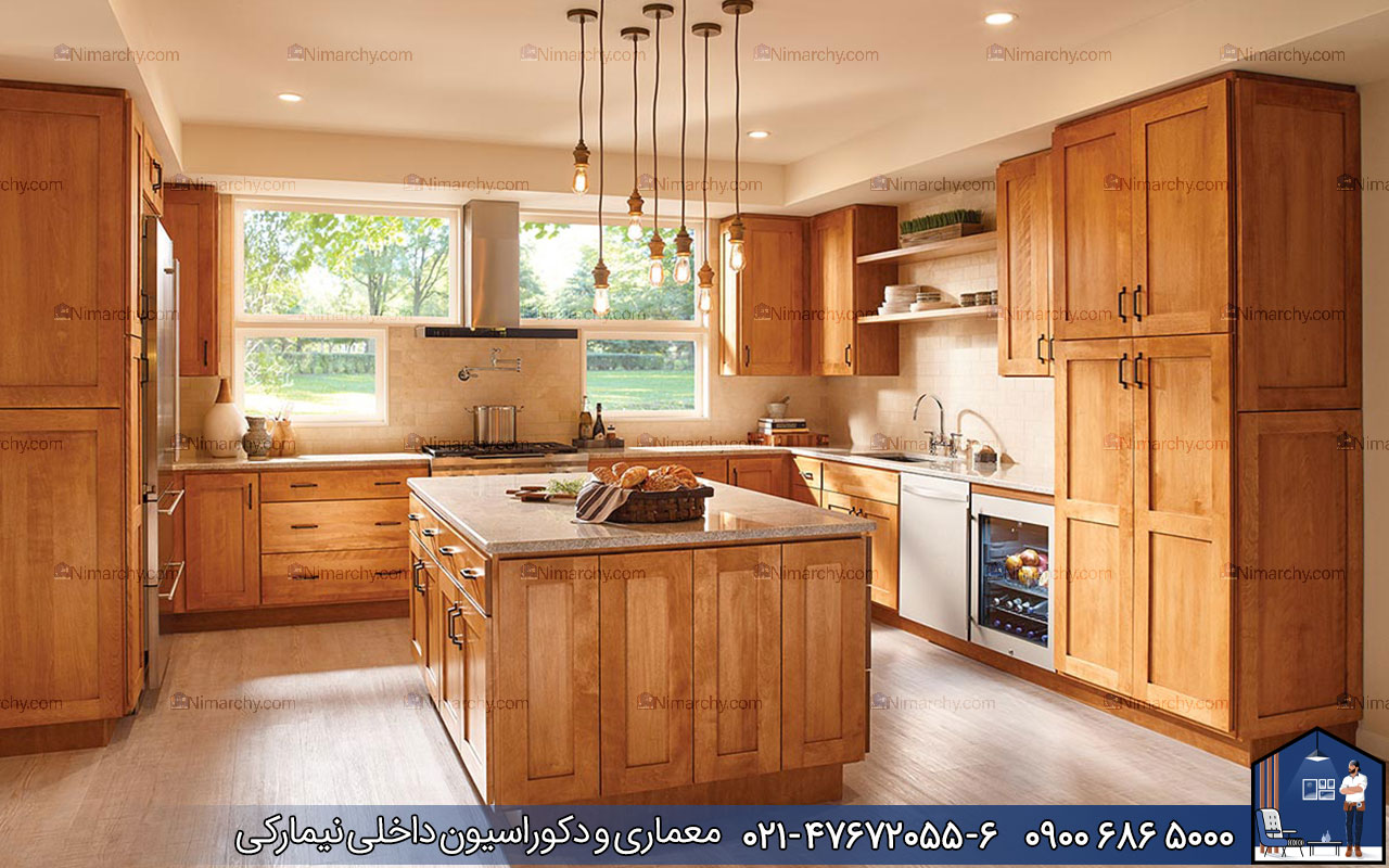 Nimarchy.com - کابینت روکش چوب گردو