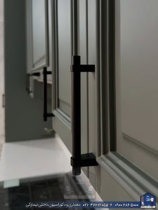 Nimarchy.com - کابینت نئوکلاسیک سبز پروژه نیمارکی در رشت