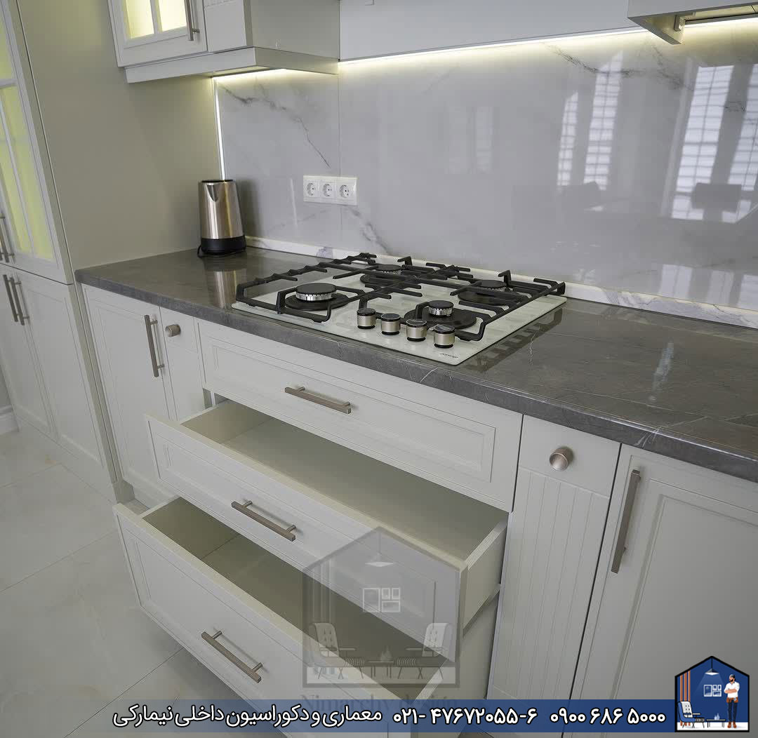 Nimarchy.com - کابینت نئوکلاسیک پروژه اراک