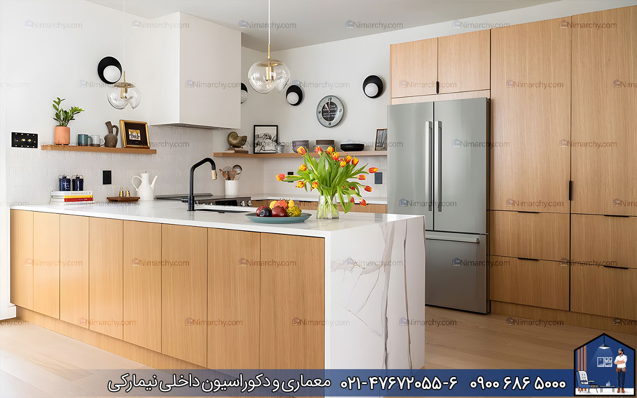 nimarchy.com - تفاوت کابینت ممبران با روکش چوب