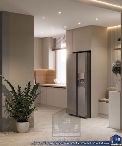 Nimarchy.com - طراحی 3D کابینت مدرن پروژه هروی