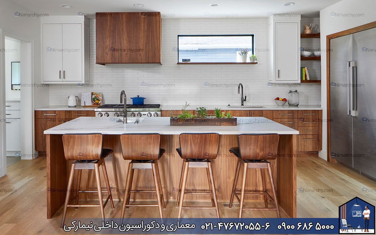 Nimarchy.com - کابینت روکش چوب ملچ