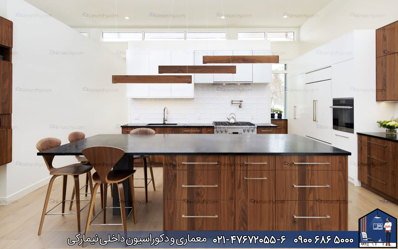 Nimarchy.com - کابینت روکش چوب ملچ