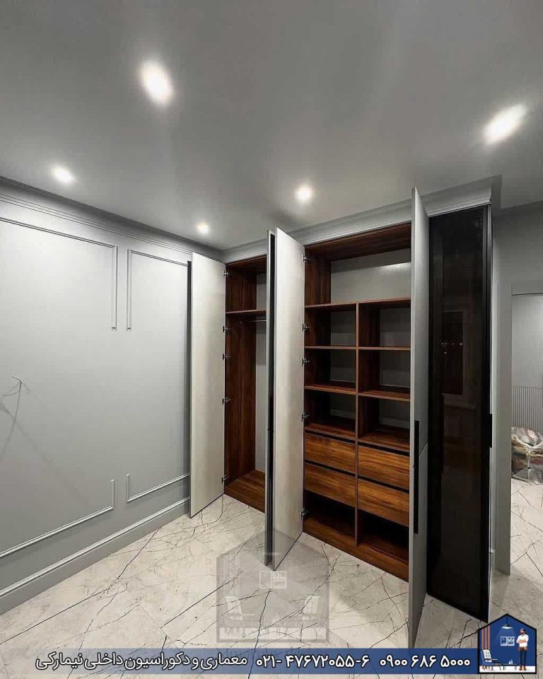 Nimarchy.com - انواع کمد دیواری مدرن و نئوکلاسیک شیک نیمارکی