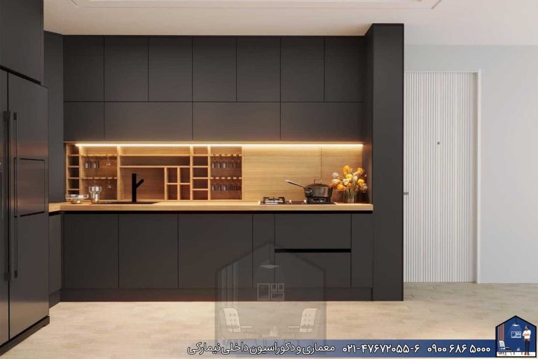 Nimarchy.com - جزیره آشپزخانه کابینت مدرن و نئوکلاسیک