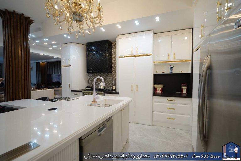 Nimarchy.com - جزیره آشپزخانه کابینت مدرن و نئوکلاسیک