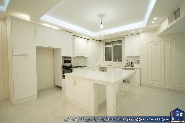 Nimarchy.com - جزیره آشپزخانه کابینت مدرن و نئوکلاسیک