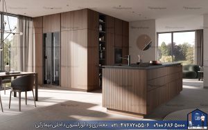 Nimarchy.com - کابینت روکش چوب مدرن