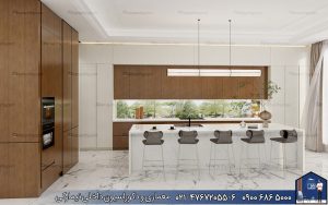 Nimarchy.com - کابینت روکش چوب مدرن