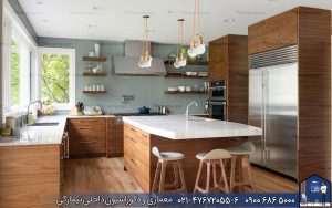 Nimarchy.com - کابینت روکش چوب مدرن