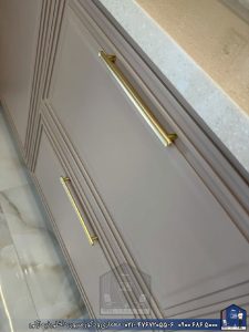 کابینت نئوکلاسیک با رنگ پلی اورتان بژ کرمانشکاه - Nimarchy.com