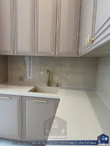 کابینت نئوکلاسیک با رنگ پلی اورتان بژ کرمانشکاه - Nimarchy.com