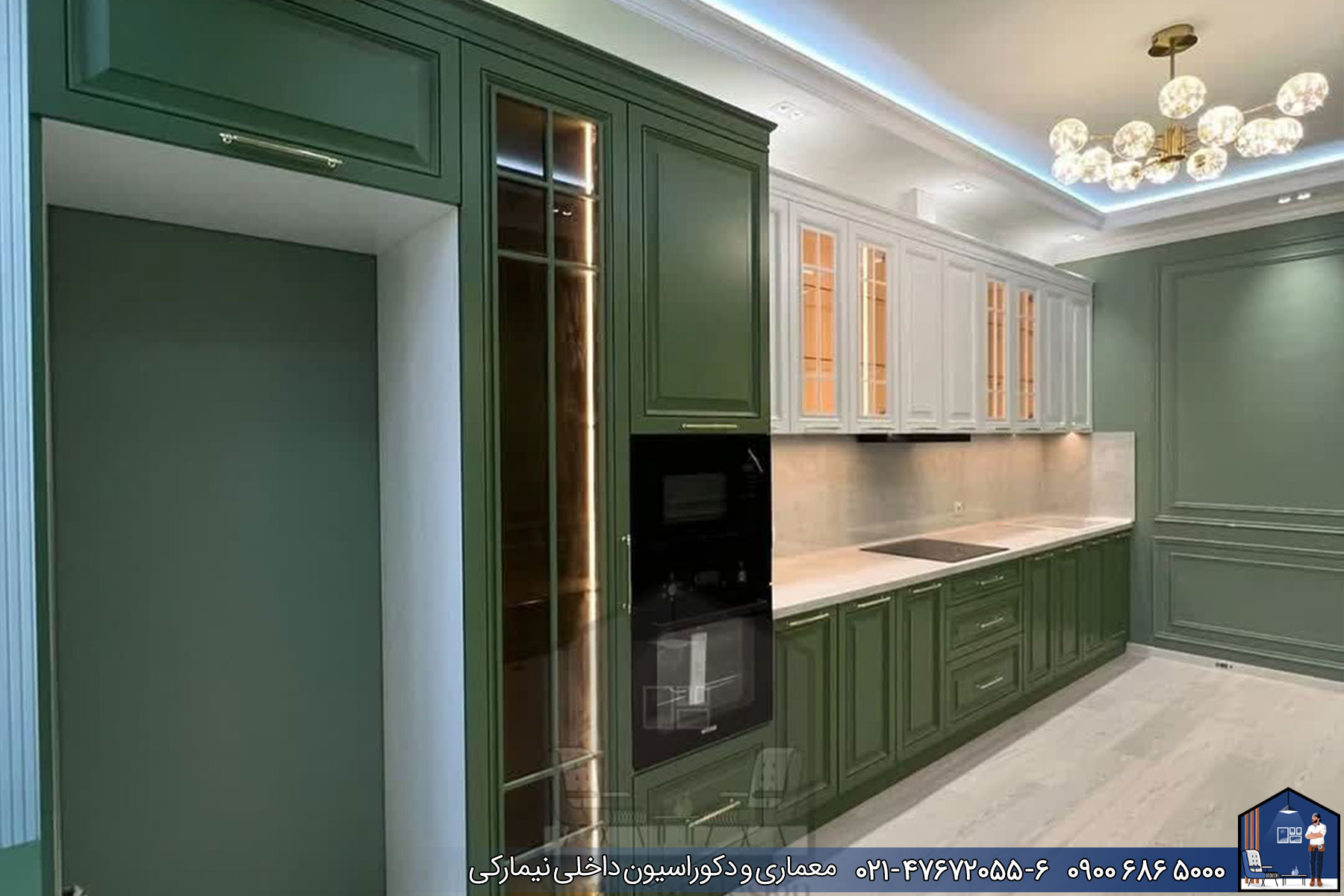 کابینت نئوکلاسیک پروژه سعادت آباد - Nimarchy.com 