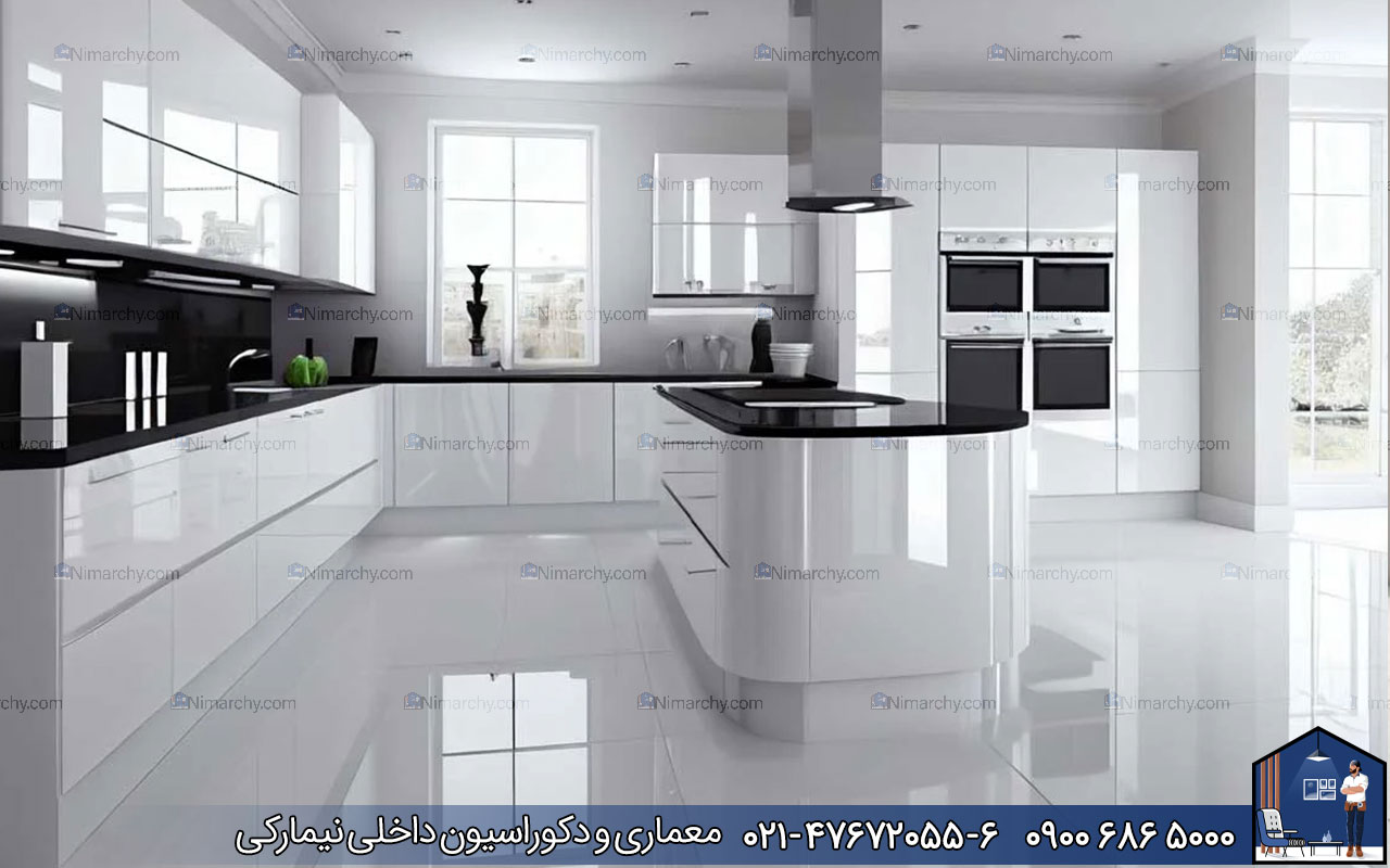 Nimarchy.com - جزیره کابینت هایگلاس