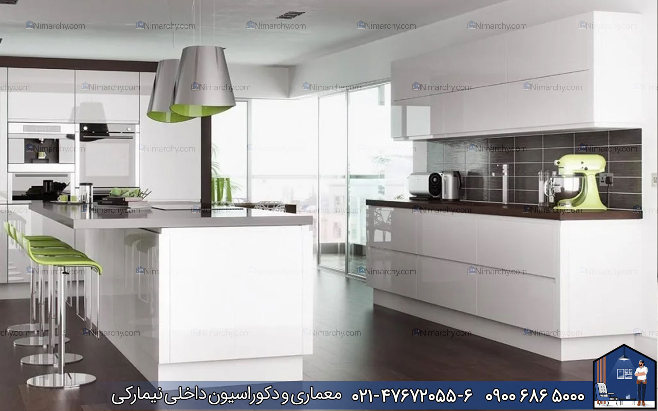 Nimarchy.com - جزیره کابینت هایگلاس